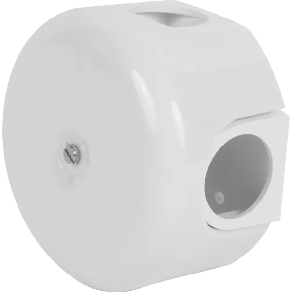Распределительная коробка открытая Electraline Bironi 125×177×67 мм 4 ввода IP20 цвет белый розетка накладная electraline bironi ретро с заземлением белый