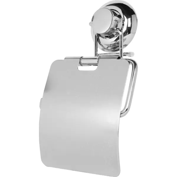 Держатель для туалетной бумаги Fest c крышкой на присоске цвет хром держатель телефона магнитный на присоске dp 2