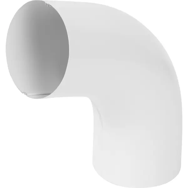 Колено на 70° для трубы цвет белый круглое колено трубы nika