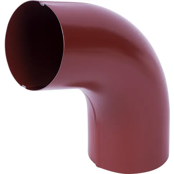 фото Колено на 70° для трубы 80 мм цвет красный интерпрофиль