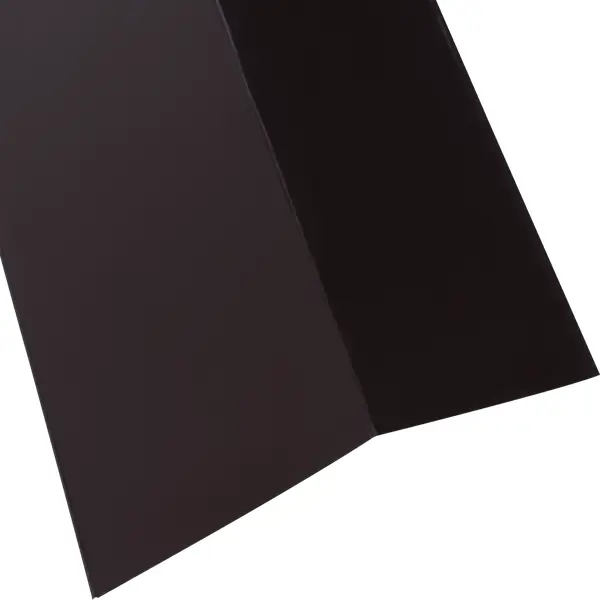 фото Планка карнизная с полиэстеровым покрытием 2 м цвет коричневый без бренда