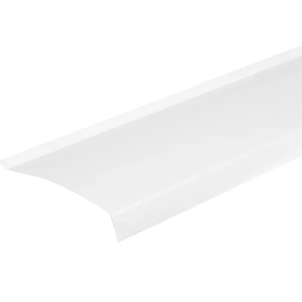 отлив оцинкованный 105x2000 мм белый Отлив ПВХ 1.4x180x2000 мм белый