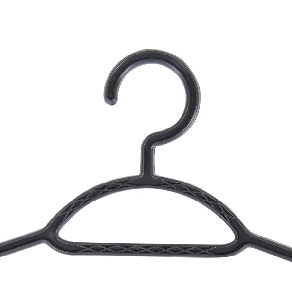фото Вешалка тонкая размер одежды 48-50 42x19x0.9 см пластик цвет чёрный без бренда