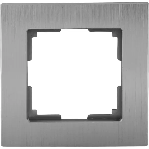 Рамка для розеток и выключателей Werkel Aluminium 1 пост, металл, цвет алюминий рамка на 1 пост werkel aluminium w0011706 4690389157974