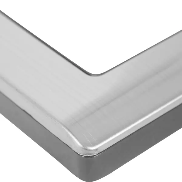 фото Рамка для розеток и выключателей werkel metallic 4 поста металл цвет глянцевый никель