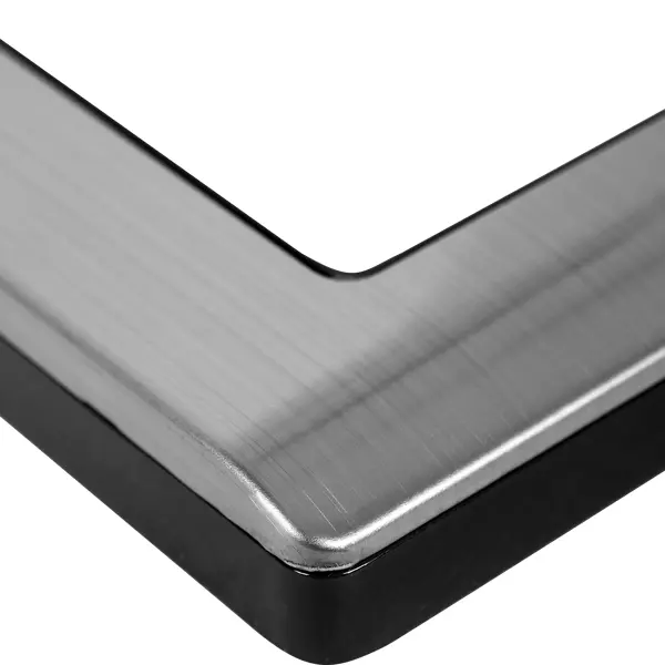 фото Рамка для розеток и выключателей werkel metallic 1 пост металл цвет глянцевый никель