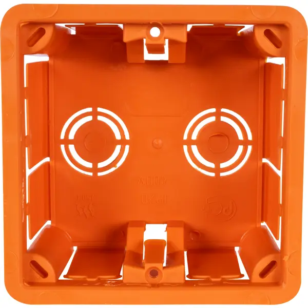 фото Распределительная коробка скрытая tdm 92х92х40 мм 10 вводов ip20 цвет оранжевый