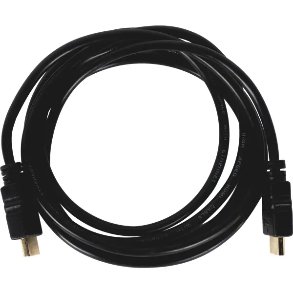 Кабель HDMI 3D Oxion «Стандарт» 2 м, ПВХ/медь, цвет чёрный кабель cactus hdmi 1 4 m m 1 5м чёрный cs hdmi 1 4 1 5