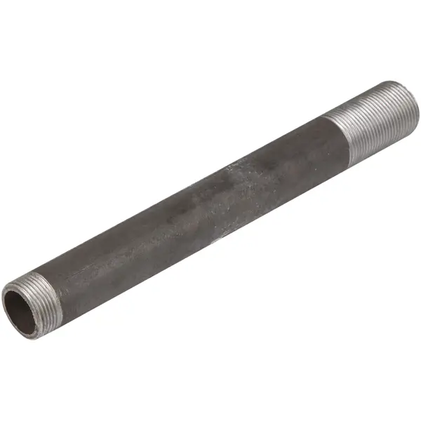 Сгон удлиненный стальной черный 1 Дюйм L300мм коннектор для шланга быстросъёмный geolia 1 дюйм