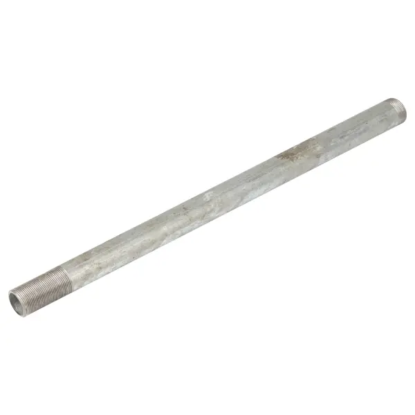 Сгон удлинённый d 20 мм L 0.5 м оцинкованная сталь резьбовое соединение для многослойной трубы sr rubinetterie
