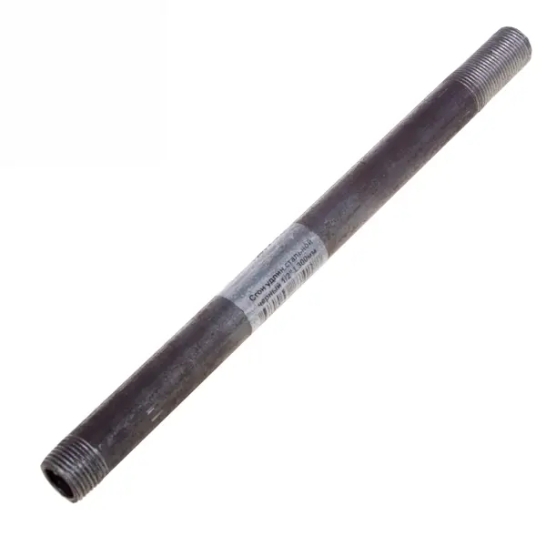 Сгон удлиненный стальной черный 1/2 L300мм сгон удлиненный стальной 1дюйм l150мм