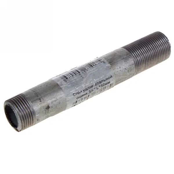 Сгон удлинённый d 20 мм L 0.15 м оцинкованная сталь сантехническая смазка daveti slidex 150 г для соединения различных типов труб slidex150