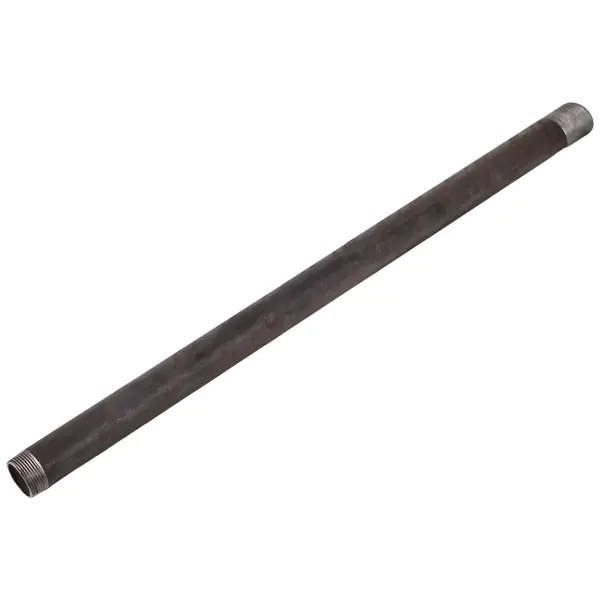 Труба с наружной резьбой d 32 мм L 1 м сталь цвет чёрный держатель для полотенец двойной 38 см 2 крючка нержавеющая сталь чёрный