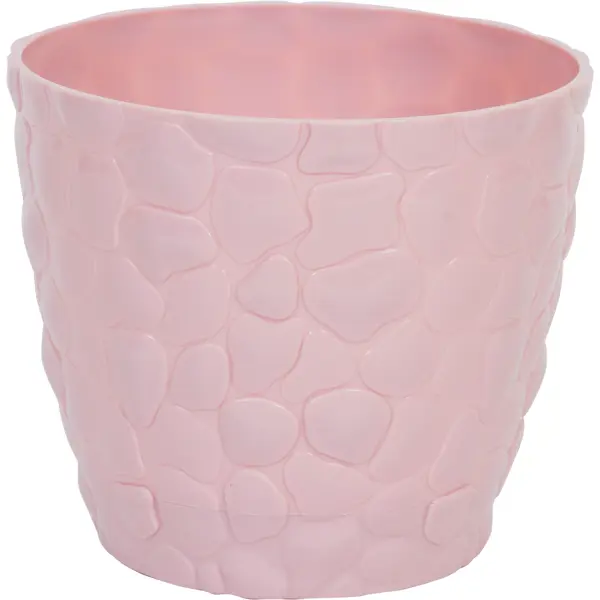 Кашпо Idea Камни ø18 h15.5 см v2.6 л пластик розовый кашпо деревянное 25х14х11 см розовый коралл