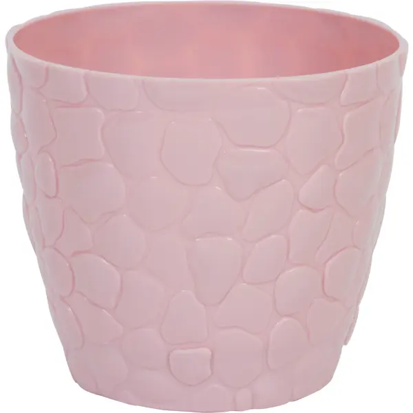 Кашпо Idea Камни ø15 h13 см v1.4 л пластик розовый кашпо деревянное 25х14х11 см розовый коралл