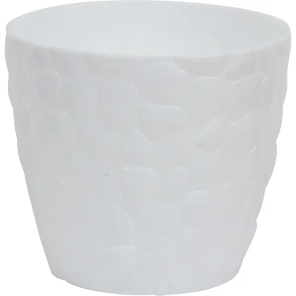 Кашпо Idea Камни ø15 h13 см v1.4 л пластик белый лоток для столовых приборов сетчатый 26 3х5х33 2 см белый idea м 1142