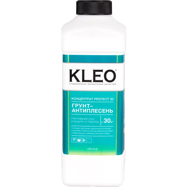 Грунтовка-антиплесень Kleo концентрат 1 л грунтовка воднодисперсионная акриловая eskaro aquastop classic концентрат 1 5 3 л