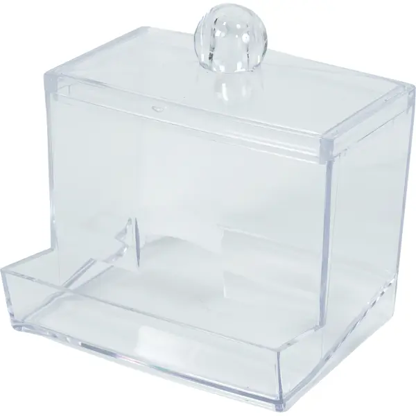 Контейнер для ватных палочек баночка для ватных дисков crystal sensea прозрачный