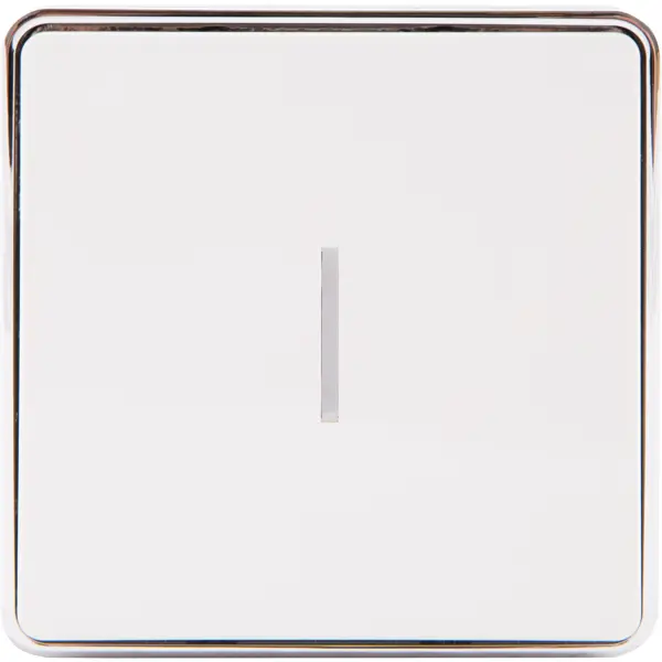 Выключатель накладной Werkel Gallant 1 клавиша с подсветкой, цвет белый выключатель накладной bironi ретро на одно положение коричневый