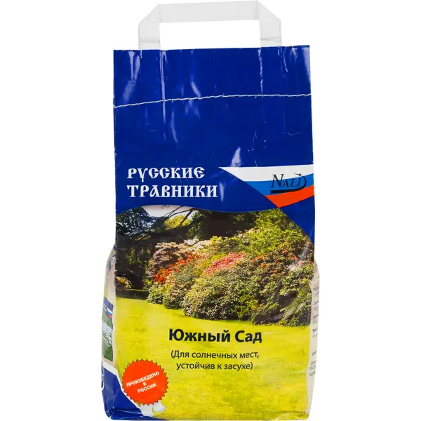 Семена газона Русские травники Южный Сад 0.85 кг семена газона газонcity теневыносливый 10 кг