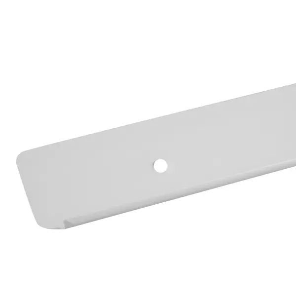 Планка торцевая U-образная R3 62.5x3.8 см для столешницы 3.8 см цвет матовый хром крепление для стеклянных столешниц d50 мм алюминий