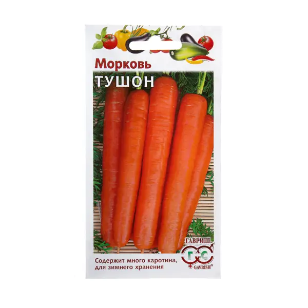 Семена Морковь Тушон Гавриш семена овощей гавриш морковь лисичка сестричка