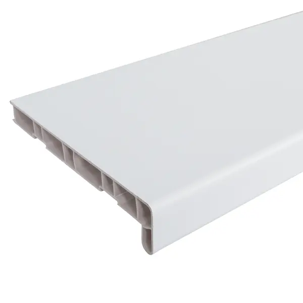 Подоконник ПВХ 3000x200 мм цвет белый подставка на подоконник