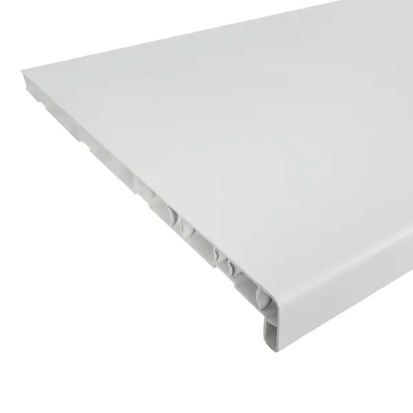 Подоконник ПВХ 2000x400 мм цвет белый подставка на подоконник