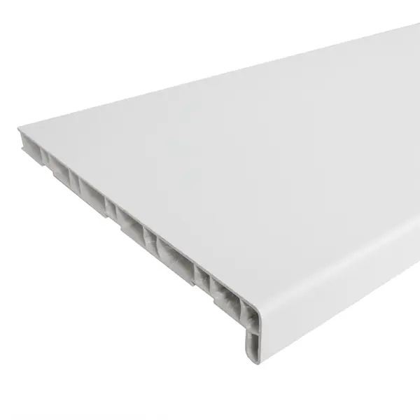 Подоконник ПВХ 2000x300 мм цвет белый подставка на подоконник