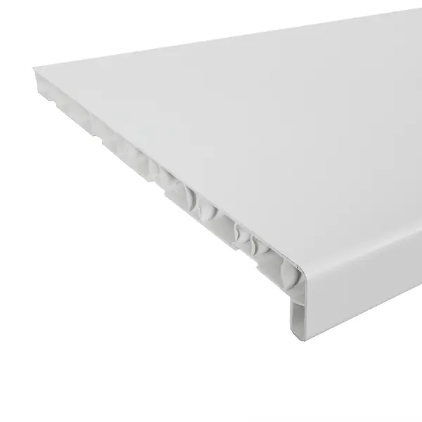 Подоконник ПВХ 1500x400 мм цвет белый подставка на подоконник