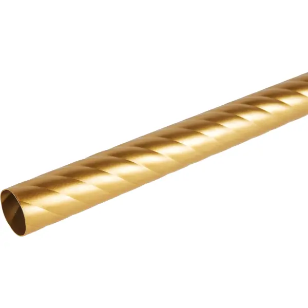 Штанга витая 240см D20мм сталь цвет золото матовое зажим для колец для тяжелых штор металл золото 10 шт
