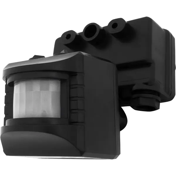 Датчик движения накладной для прожектора, 1100 Вт, цвет чёрный, IP44 датчик движения и освещения яндекс