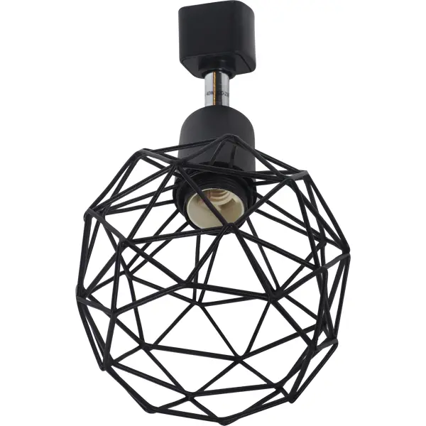 фото Трековый светильник spiro со сменной лампой e14 40 вт 2 м² цвет черный arte lamp
