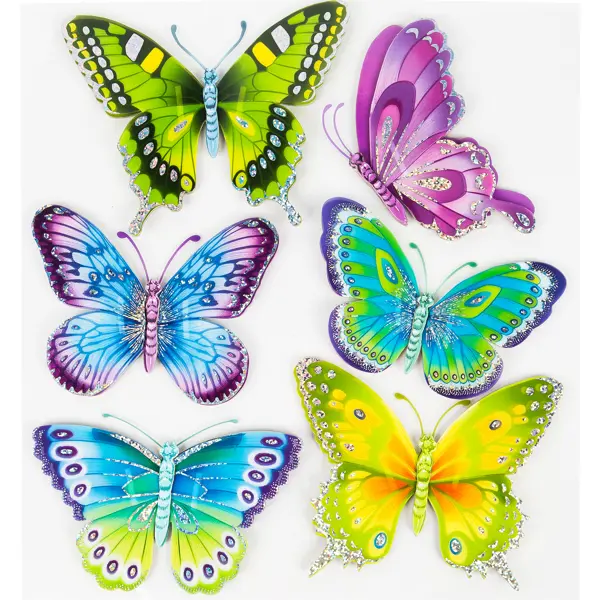Наклейка 3D «Бабочки» CBA 3119 штекер садовый бабочки h25 см