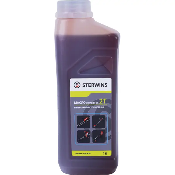 Масло моторное 2Т Sterwins минеральное интенсивное использование 1л масло моторное 2т sterwins минеральное интенсивное использование 100мл
