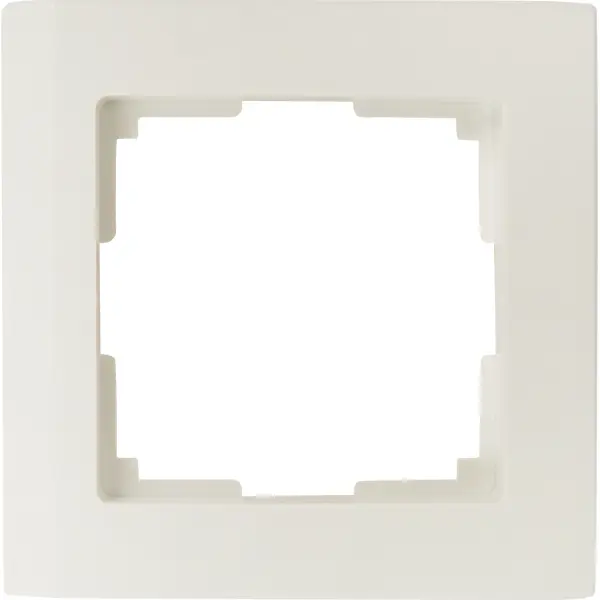 Рамка для розеток и выключателей Werkel Stark 1 пост, цвет белый рамка для двойных розеток werkel stark белый