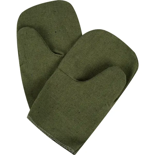 Рукавицы брезентовые размер 2 зеленые брезентовые рукавицы с двойным наладонником пара