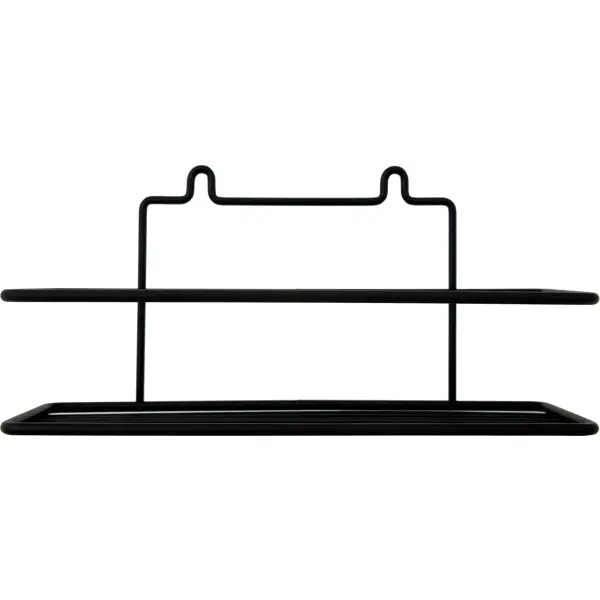 Полка для ванной 25x8.5x12.5 см цвет чёрный полка для ванной lemer like трехъярусная прямая 20x20x52 см металл чёрный