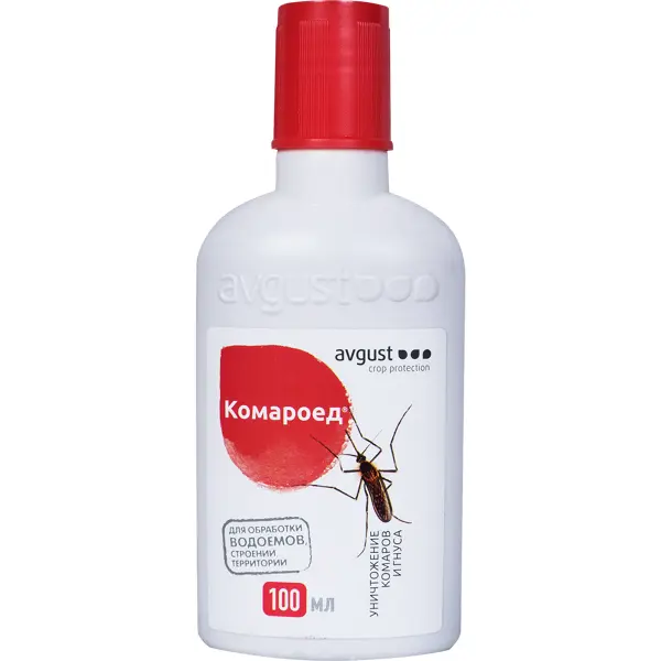 Средство от комаров Комароед для обработки территорий и водоёмов 100 мл аэрозоль от комаров и других насекомых gardex