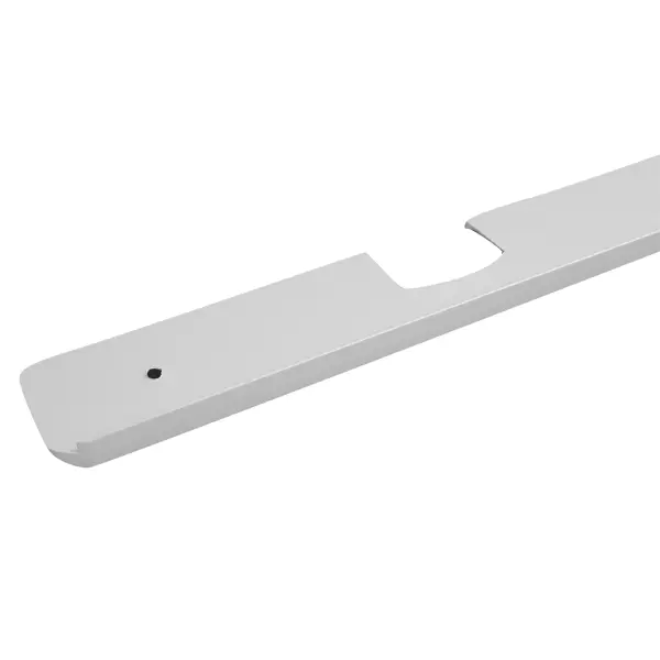 Планка угловая U-образная R3 60x3.8 см для столешницы 3.8 см цвет матовый хром крепление для стеклянных столешниц d50 мм алюминий