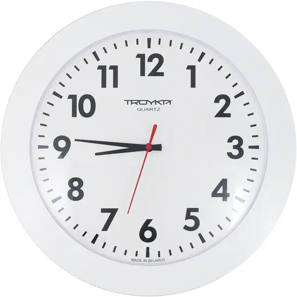 Часы настенные «Эконом» цвет белый, 30.5 см эмаль эконом пф 115 полуматовая белый 20 кг