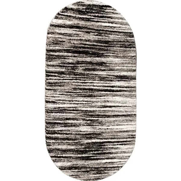 фото Ковер полипропилен флоу l005 100x200 см цвет темно-серый merinos