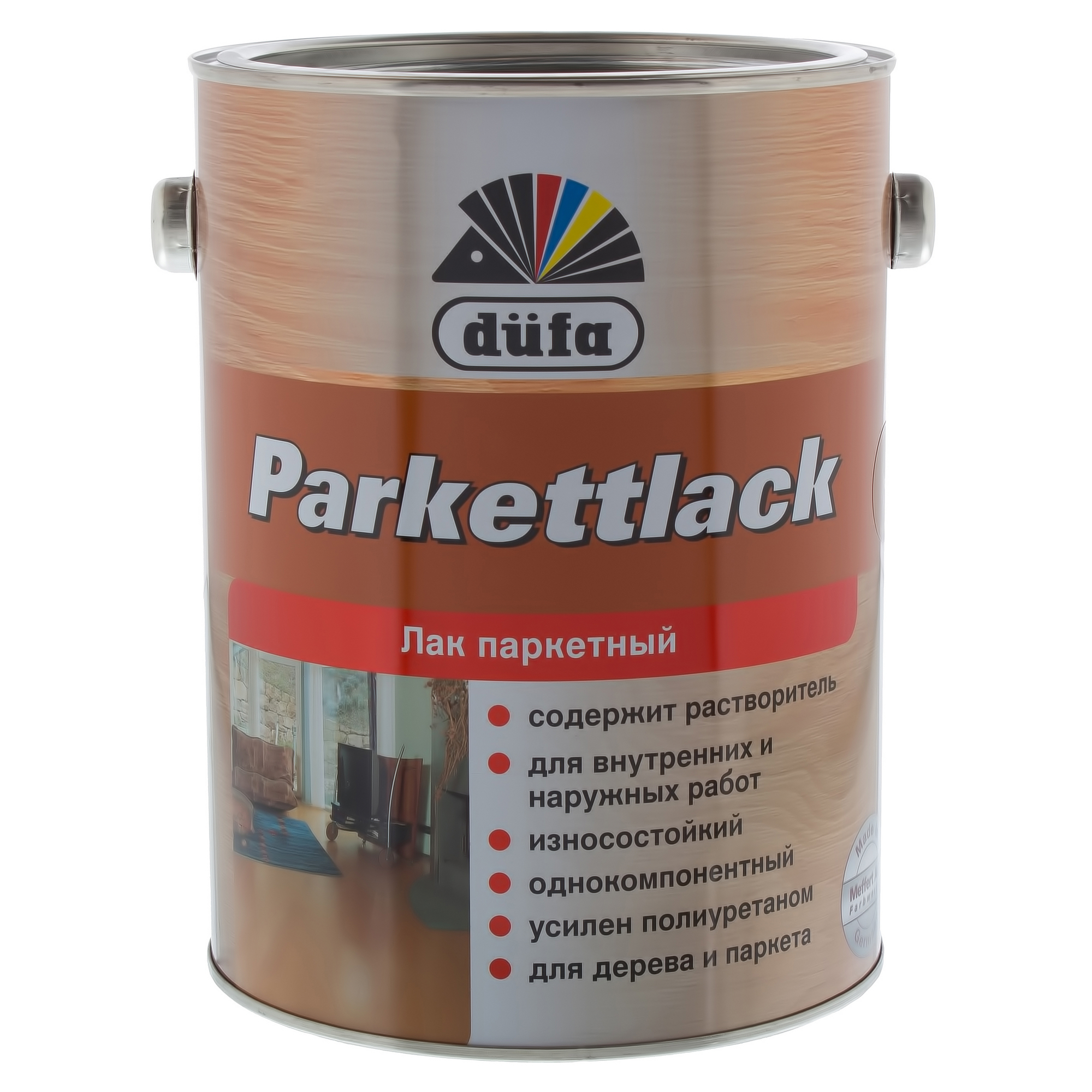 Лак Dufa Parkettlack полуматовый (2.5 л) алкидно-уретановый
