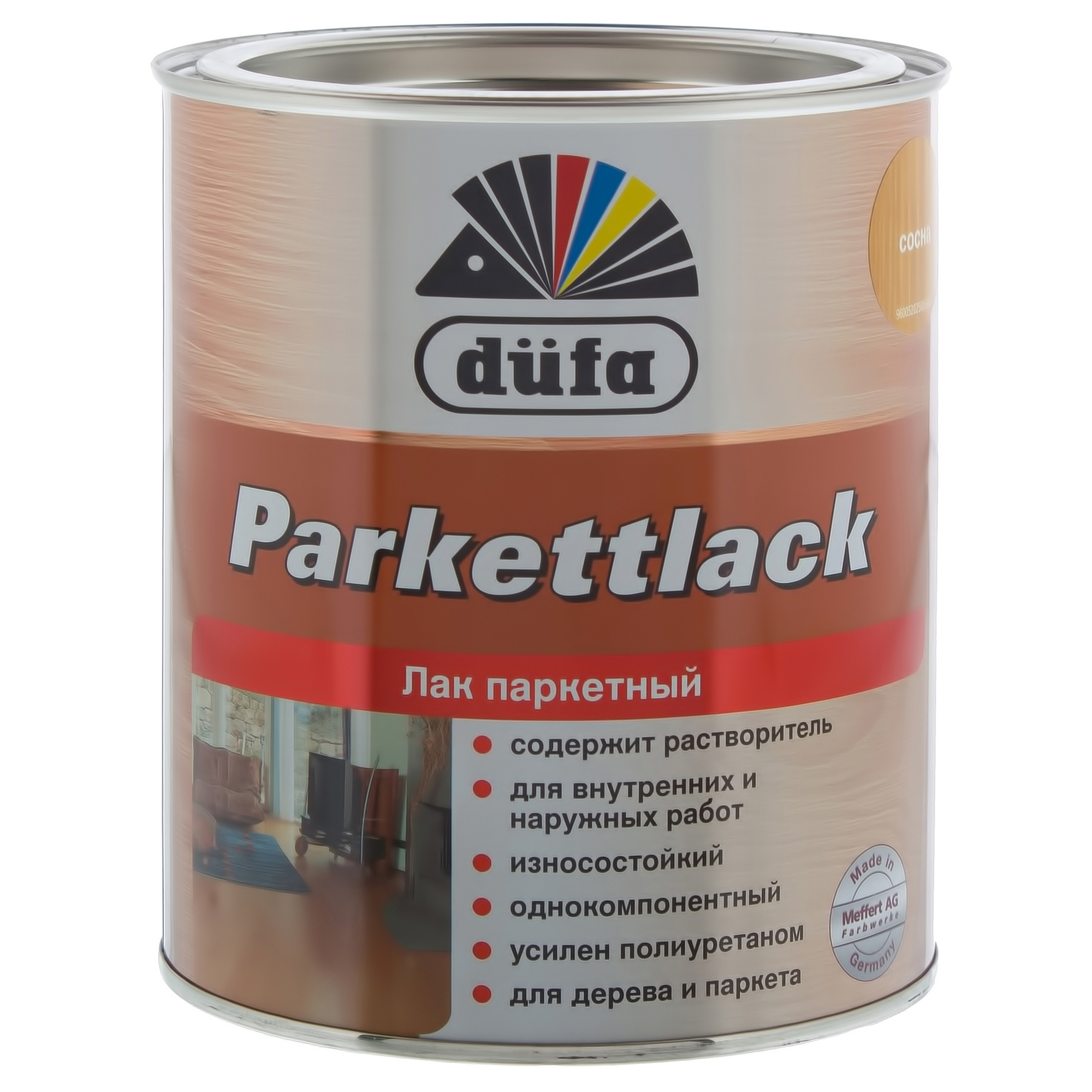 Лак Dufa Parkettlack полуматовый (0.75 л) алкидно-уретановый