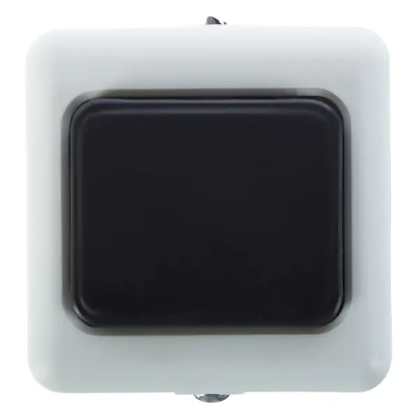 Кнопка для дверного звонка проводная Oxion цвет белый кнопка звонка для проводных звонков tdm electric кп 01 sq1901 0019
