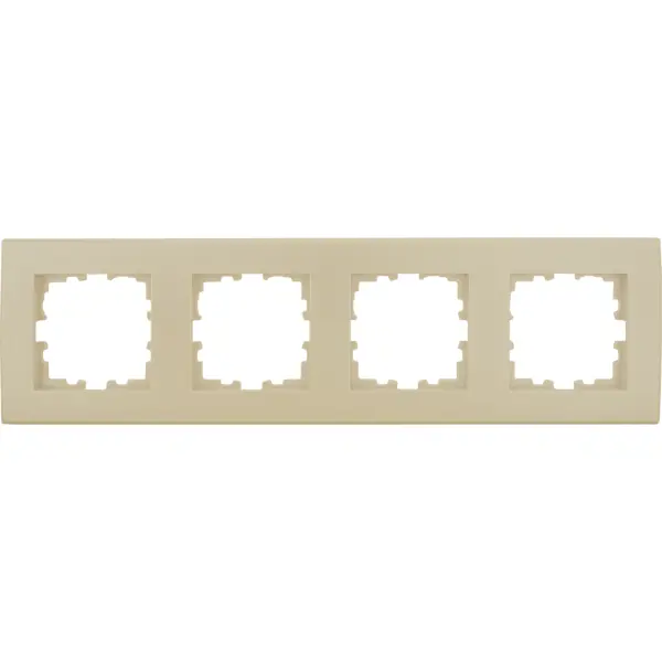 Рамка для розеток и выключателей Lexman Виктория плоская 4 поста цвет жемчужно-белый рамка для розеток и выключателей lexman виктория плоская 5 постов белый