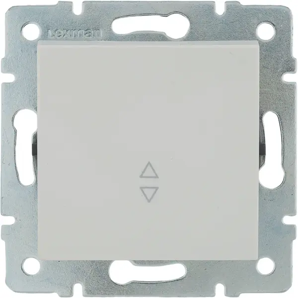 Выключатель проходной встраиваемый Lexman Виктория 1 клавиша, цвет белый wifi модуль выключатель sls одноканальный белый sls swc 04wfwh