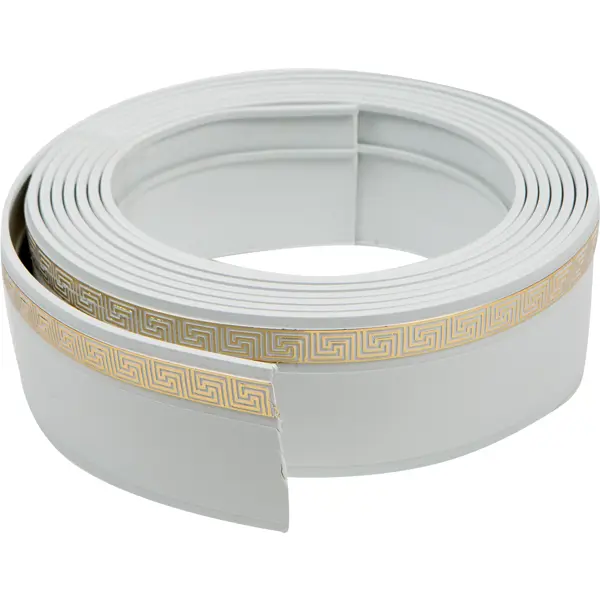 Бленда 5,5х350 см пластик цвет белый золото 50шт крепеж на стену для кругл дюралайта led r2w пластик продажа упаковкой feron ld127 26141