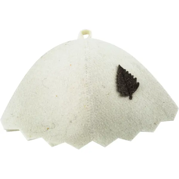Шапка для бани ГлавБаня цвет белый шапка для бани войлок белая с аппликацией гарри пдкш002