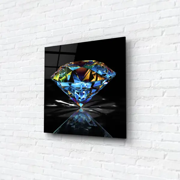 Картина на стекле «Сверкающий алмаз» 30х30 см в Москве – купить по низкой цене в интернет-магазине Леруа Мерлен